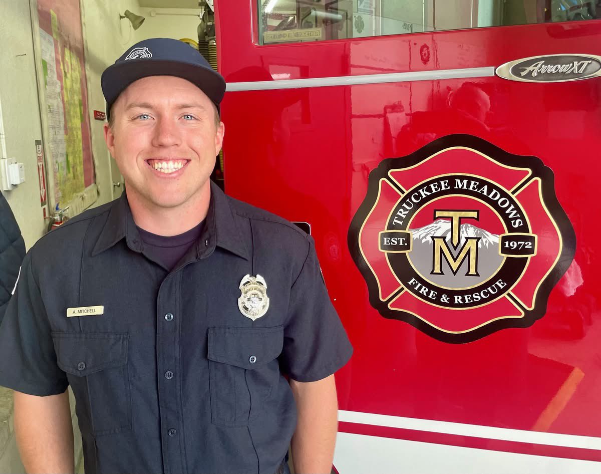 TMFPD's tweet image. TMFR Firefighter/Paramedic Austyn Mitchell is today’s #FridayFirefighter. Austyn began his career with TMFR in 2023. A fifth-generation Nevadan and graduate of Reed High School. he has always been driven by a strong sense of community &amp;amp; service. Read more: bit.ly/4sQ6aUB