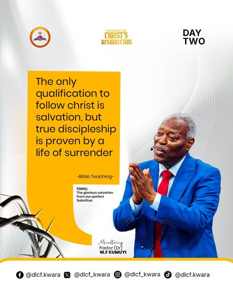 DLCF_Kwara's tweet photo. Excerpts from Day Two of #DLER2026
Bible Teaching
Topic: The Glorious Salvation From Our Perfect Substitute
#DLER2026 #DLER #KUMUYISAID #TheGloryOfChristResurrection #Easter #dlcfkwaramedia #kumuyisaid https://t.co/fYuTum8r1e