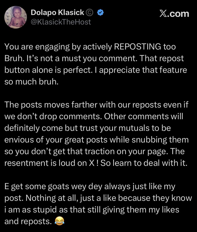 Dolapo Klasick©️ tweet media