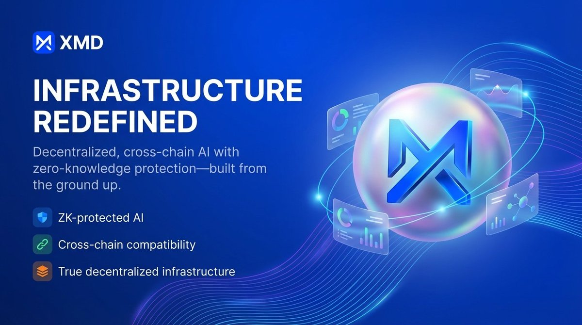 You ever notice how most 'AI crypto' projects are just wrappers around OpenAI with a token slapped on?

Meanwhile, we’re out here building ZK-protected, cross-chain AI that actually runs decentralized.

Not a dashboard. Not a bot. Infrastructure.

$XMD