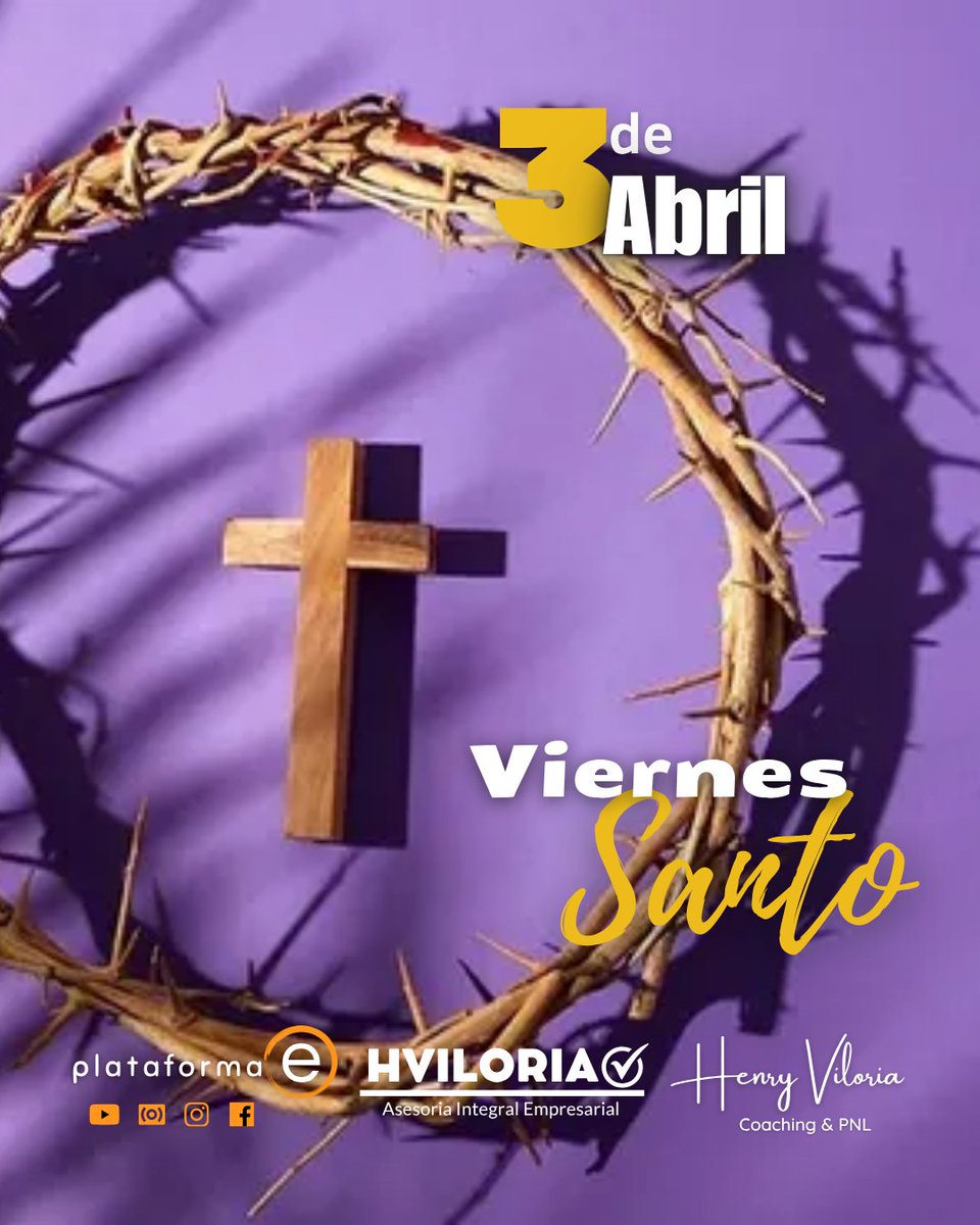 Vilroj's tweet photo. La #cruz es el símbolo del sacrificio, pero también el testimonio de una #esperanza que nunca muere.

#viernessanto 
#semanasanta2026 https://t.co/NpKEdCqdn5