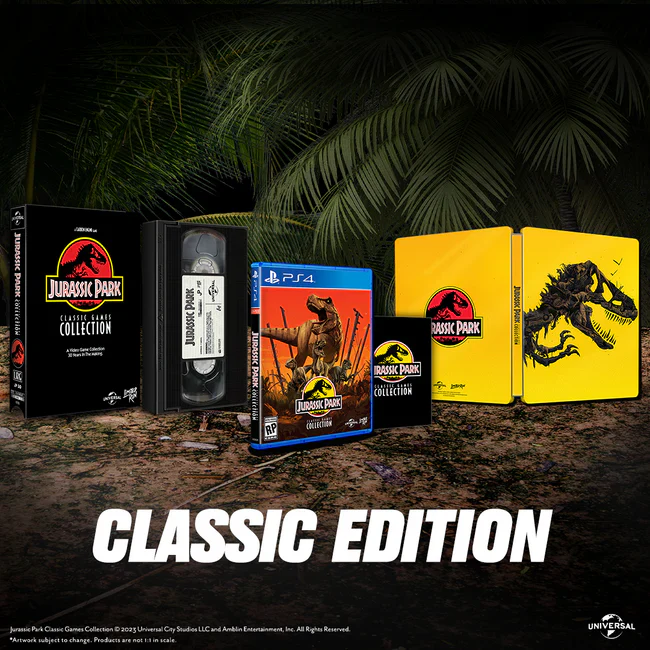 Wario64's tweet photo. Jurassic Park Classic Games Collection PS5 retail availability (game now delisted)

$39.99:
VGP (Classic Edition PS5/PS4 also available) https://t.co/gUxwEmQwu6
PNP https://t.co/2qI64xnq7d #ad https://t.co/ptkl6PQPiz