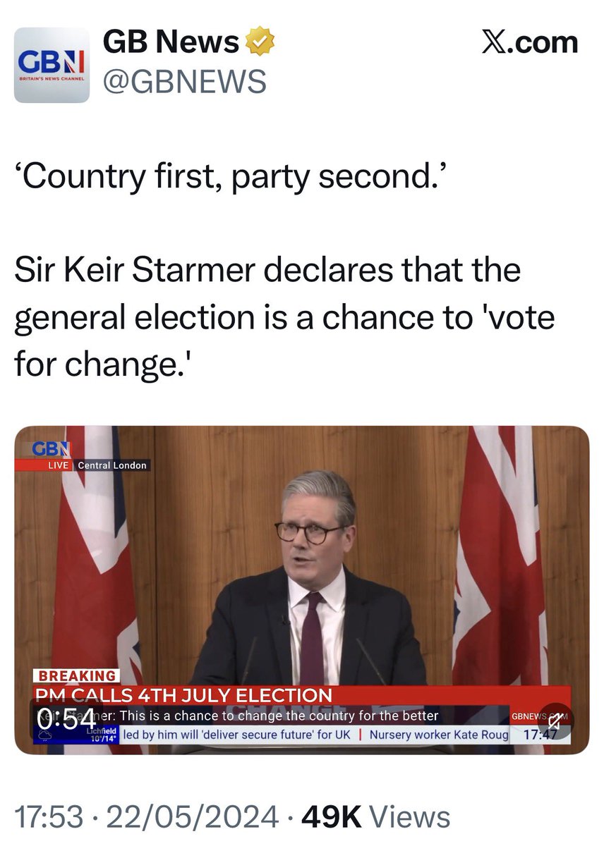 .<a href="/Keir_Starmer/">Keir Starmer</a> was elected to put “country first, party second”. He said this repeatedly during the campaign. 

Miliband is clearly putting ideology ahead of the national interest. As such, Starmer should sack Miliband. This is not mere obstruction. It is a risk to national
