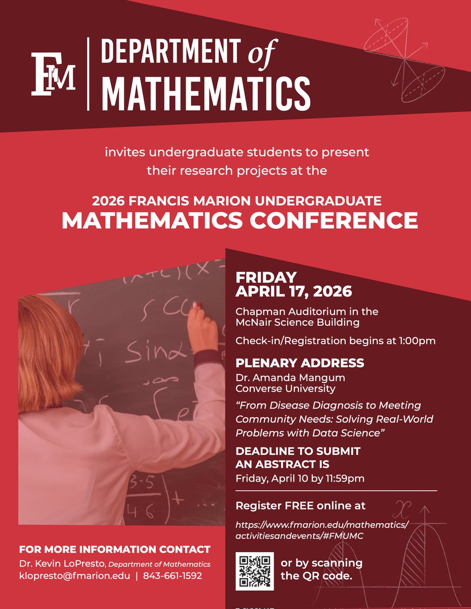 Francis Marion University Mathematics tweet media