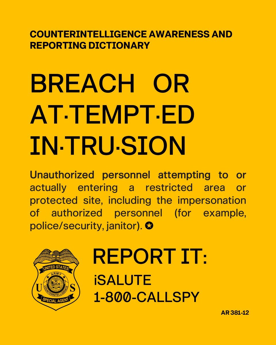 Army Counterintelligence Command (ACIC) tweet media