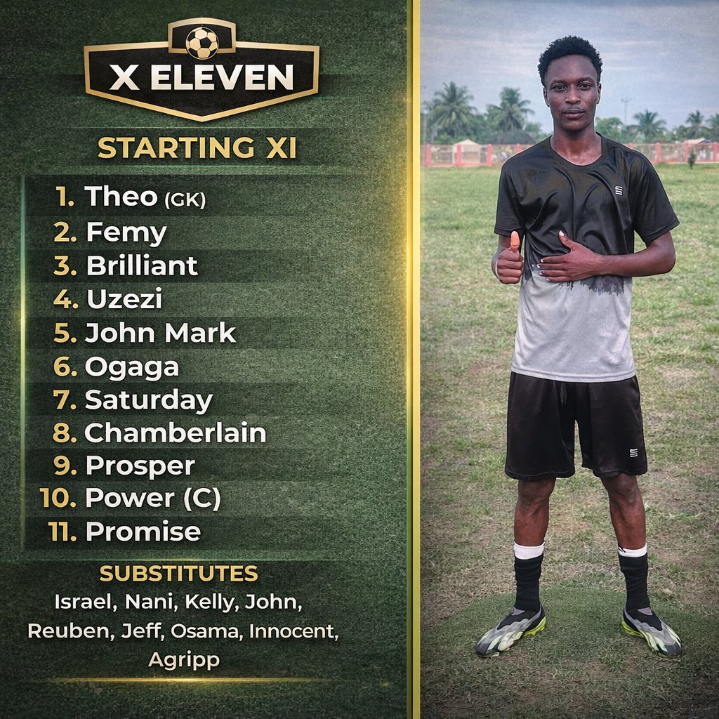 Delta_Uniquefc's tweet photo. This is how we lineup today. 📃

#DELTAUNIQUEFC | Jonz/bale &amp; friends https://t.co/J3dIxr8ccB
