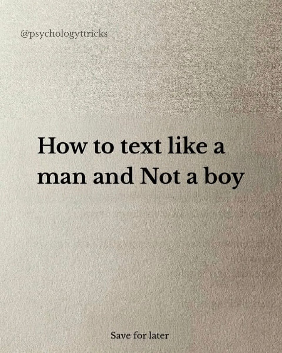 BrutalManhood's tweet photo. How to text her like a man, Not a boy.

-Thread- https://t.co/MpSudukMHZ