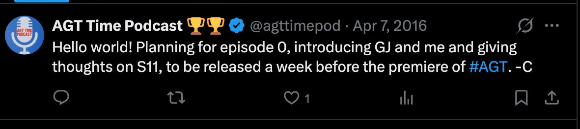 AGT Time Podcast 🏆🏆 tweet media