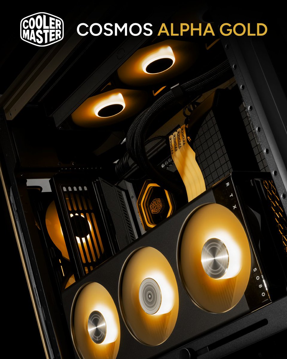 CoolerMasterME's tweet image. نقدم لكم Cosmos Alpha Gold Limited Edition. 👑

تصميم فاخر. تفاصيل ذهبية ملكية. إصدار خاص ومحدود لمن يبحث عن التميز. 💛

#CoolerMaster #CosmosAlphaGold #LimitedEdition