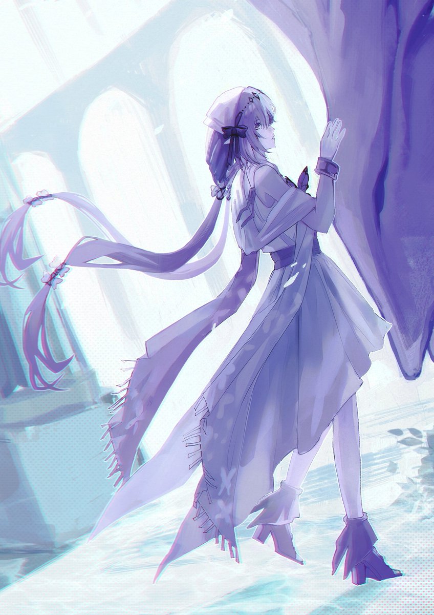 0blackflower0's tweet image. my contribution for Vita Morsque @castoricezine 
I drew cassie and pollux🪻
#castorice