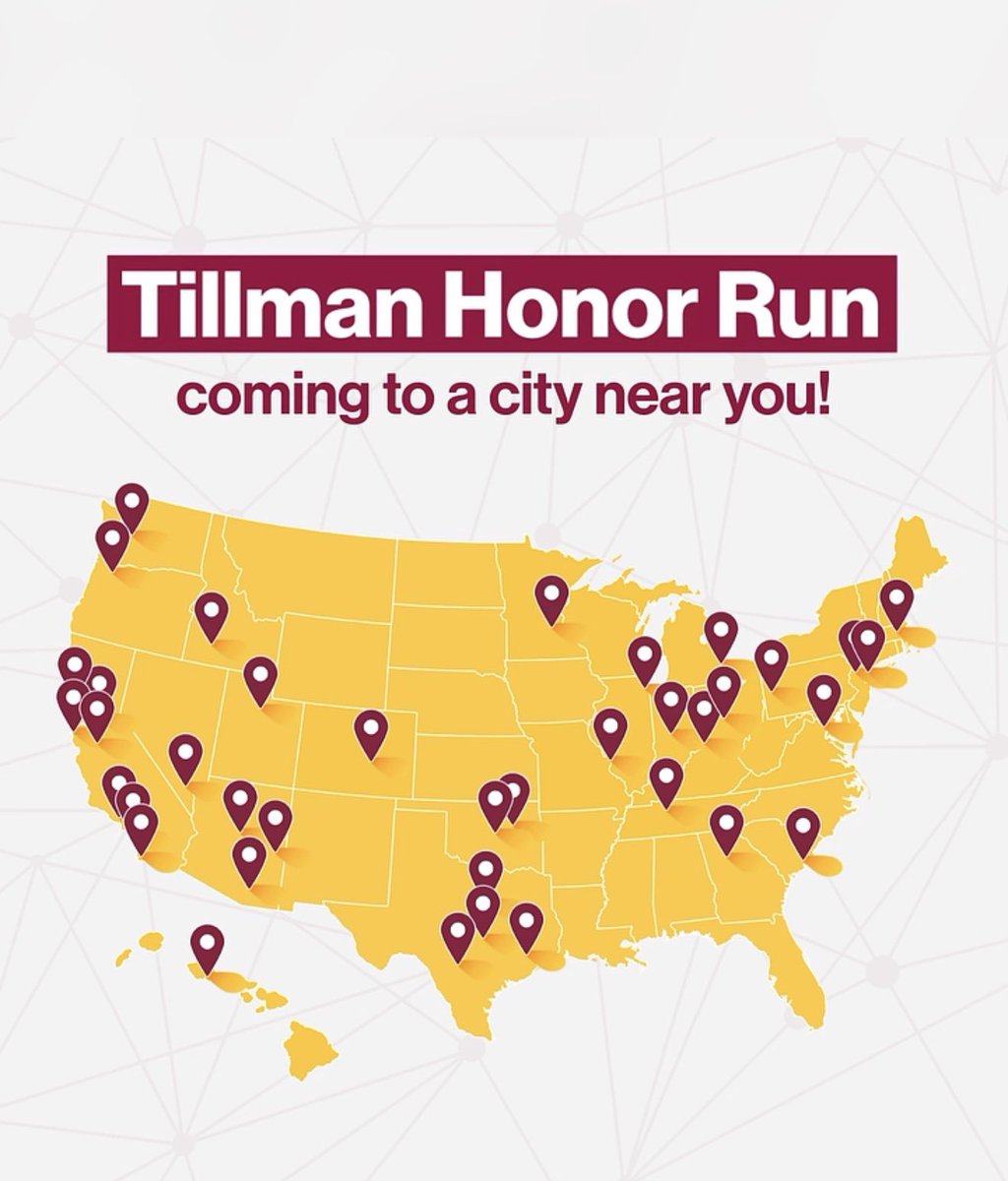 ASUAlumniTucson's tweet image. 24 hours from now, the 6th Annual Tillman Honor Run will be kicking off in #Tucson. Thank you @ASU_Alumni, @pattillmanfnd &amp;amp; the @ASUSocialWork campus in Tucson. 
0600 - setup
0630 - registration 
0700 - Race begins with @ASUSoftball National Champion @ASUJackie21