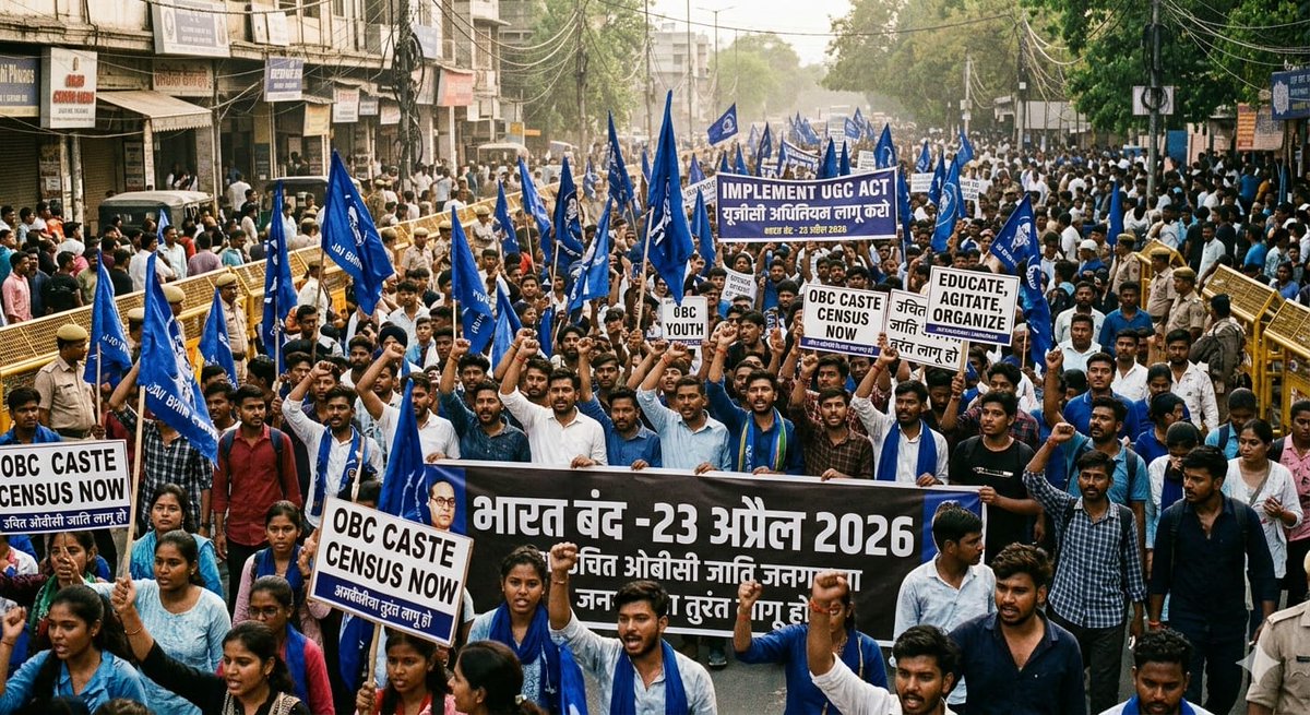 mulnivasi_raj's tweet image. शिक्षा बचानी है तो UGC कानून लागू करो!
23 अप्रैल — सड़क पर मिलेंगे ✊

#भारत_बंद #UGC_कानून_लागू_करो #SaveEducation