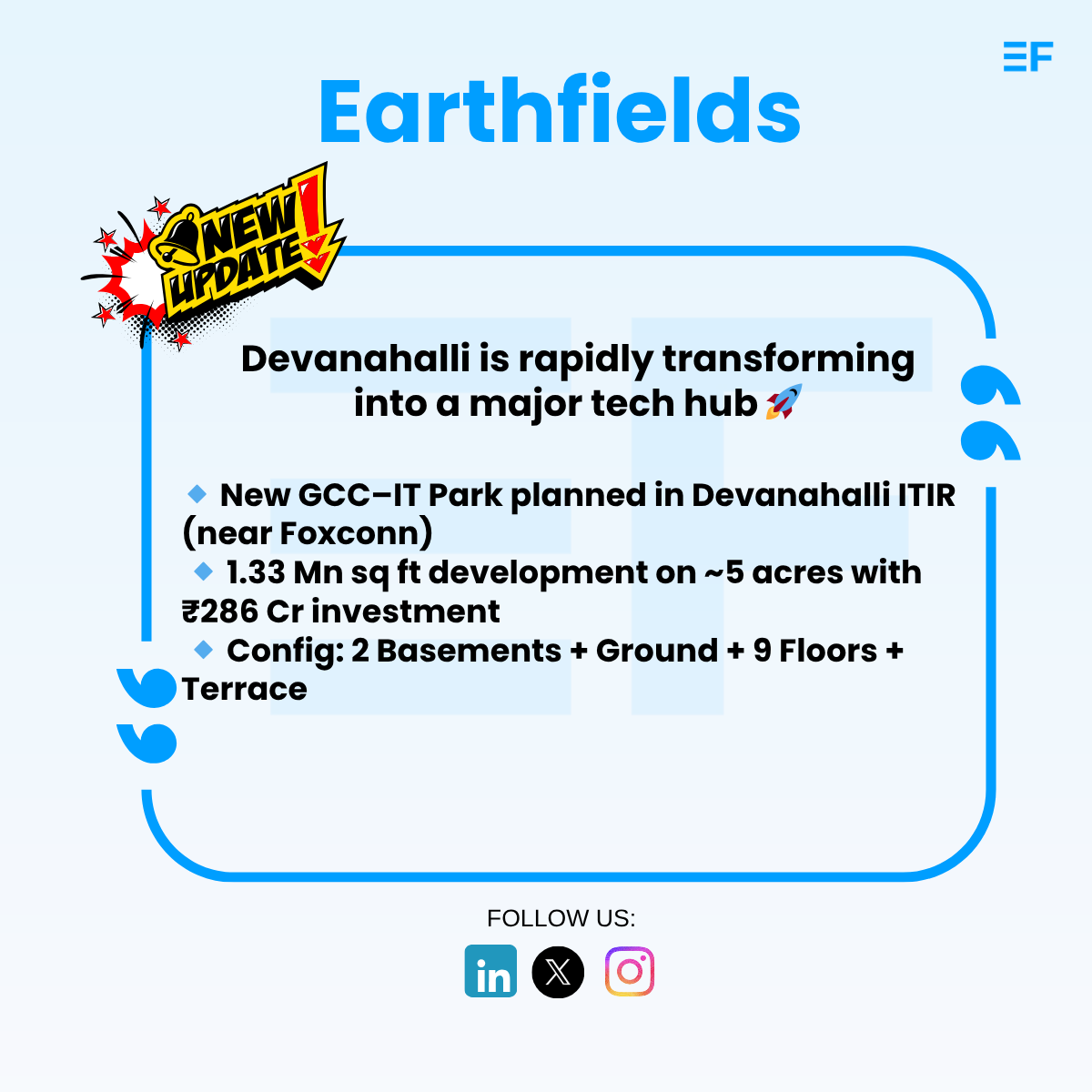 EarthFields__'s tweet photo. Devanahalli rising as a tech hub 🚀
GCC projects fueling STRR—North Bengaluru’s next growth wave.
📍 Location: https://t.co/XAvQzmAfaY
#Devanahalli #BengaluruGrowth #ITPark #GCCIndia #TechCorridor #STRR #RealEstateIndia https://t.co/y8PqlVtLUe