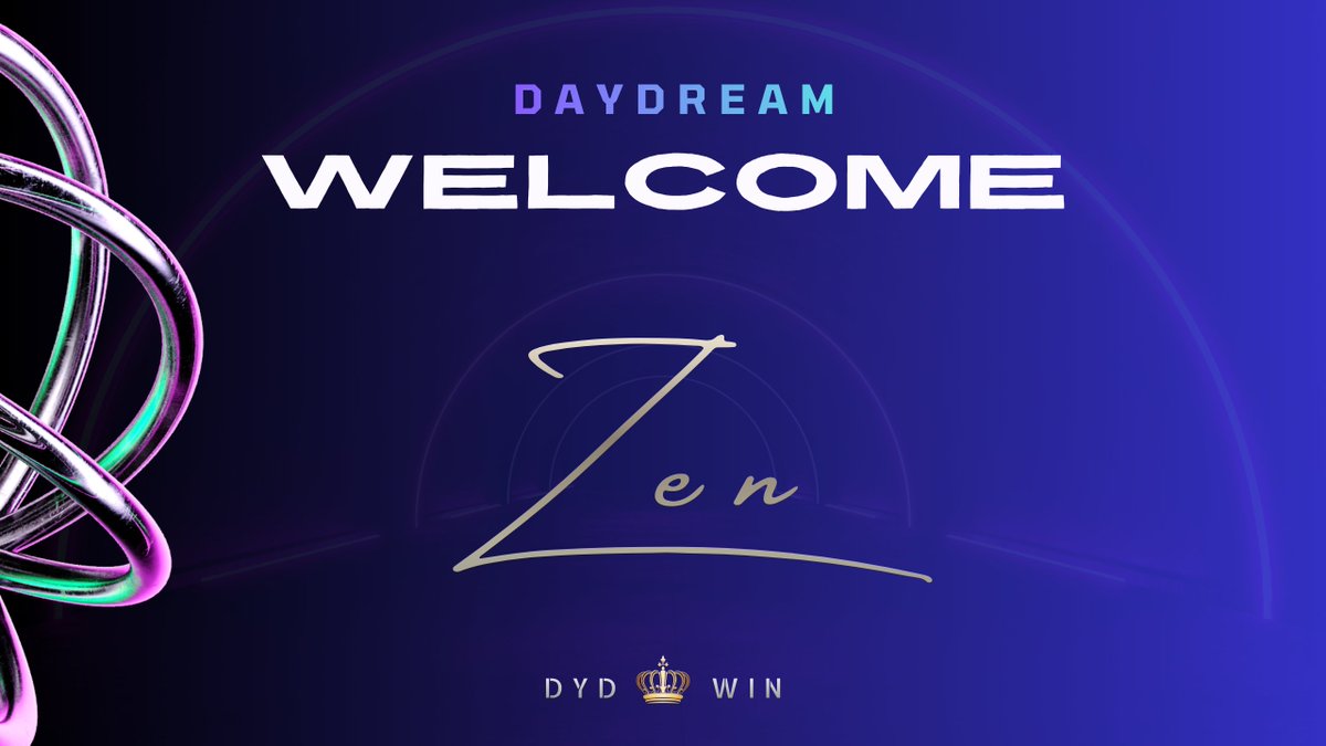 Welcome to Daydream🌙

ーDevelopment Divisionー
<a href="/Zen0421FN/">Zen</a> 
￣￣￣￣￣￣￣￣￣￣￣￣
Zen選手が育成部門に入隊です‼️
2週間後にいよいよ競技デビュー
今後の活躍にご期待ください✨
応援よろしくお願いします🔥

#dydwin
