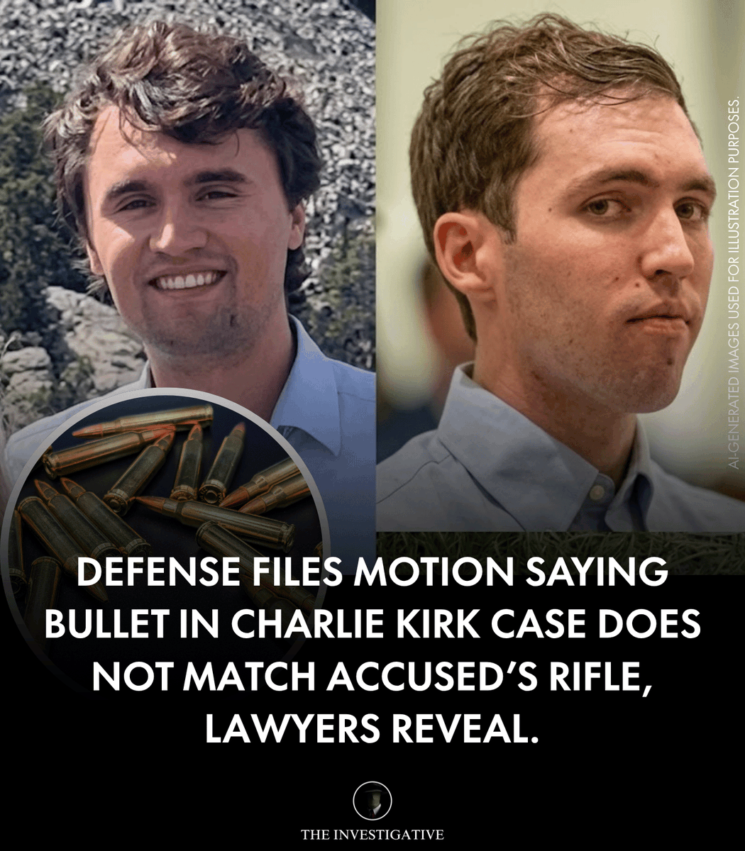 AnonymousNewsHQ's tweet image. Newly circulating claims on social media state that a bullet used in the reported death of Charlie Kirk does not match the rifle attributed to the suspect, raising questions about the accuracy of the weapon‑forensic evidence

#fblifestyle #CharlieKirk #ForensicEvidence #GunDebate