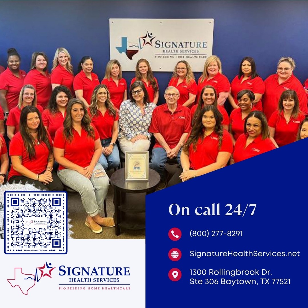 SignatureTexas's tweet image. Compassionate care, whenever you need it. ❤️

Our Signature Health Services team is here for you and your loved ones around the clock.

Call us anytime for 24/7 support.

#24HourSupport #HealthCare #CallUsAnytime