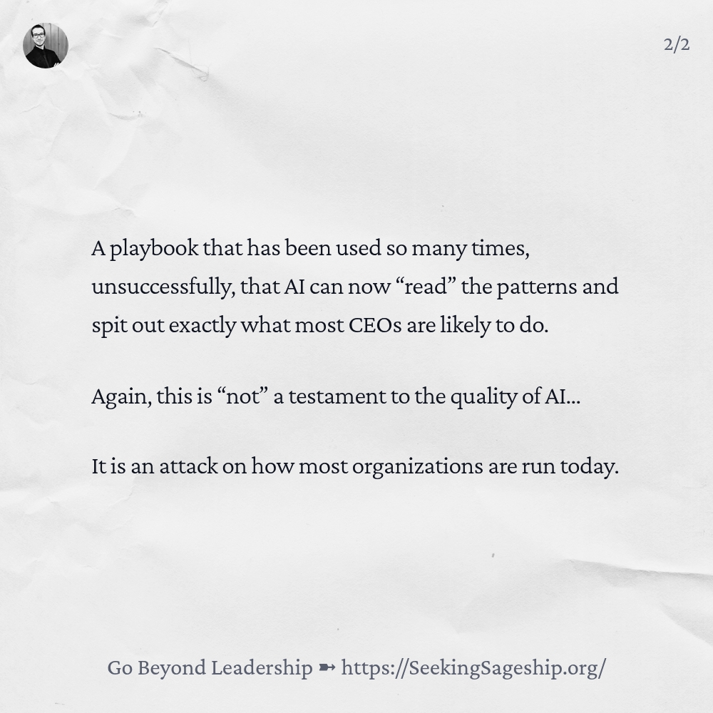 YourGuideCody's tweet image. From: Jensen Huang Confirms What I Claimed 2 Years Ago About Modern CEOs - Plus, Where Huang Did Not Go Far Enough In His Analysis

#Goals #Leadership #Sageship #Future #Success #Failure #AI #ArtificialIntelligence #Patterns #Failure #Potential #Growth