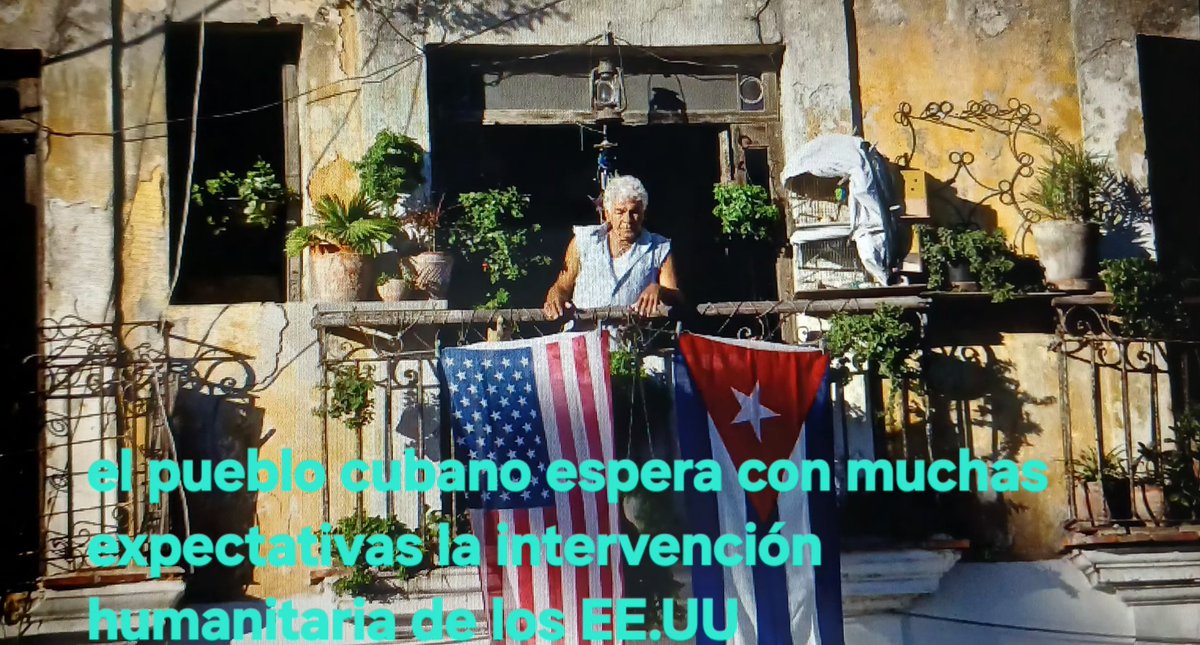 Ya es necesaria la intervención humanitaria de los EE.UU, el pueblo cubano no puede esperar más, el régimen lo está matando poco a poco de hambre.