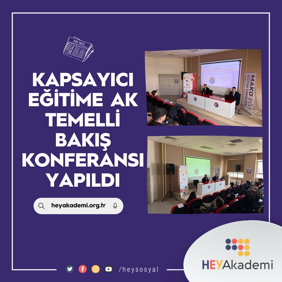 Kapsayıcı eğitime ak temelli bakış konferansı yapıldı

⬇️

heyakademi.org.tr/2026/04/03/kap…