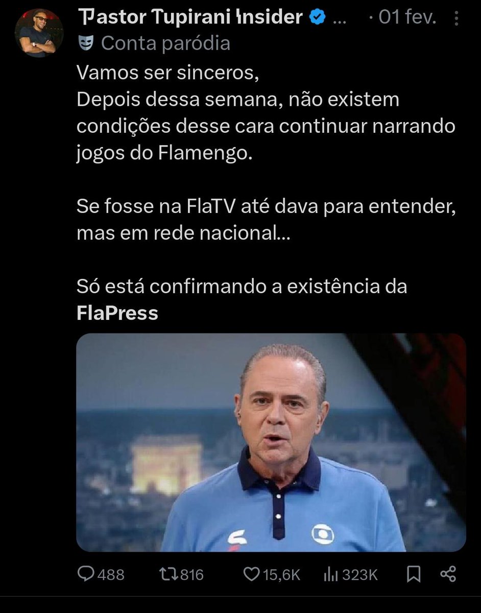 c0med0rdeb0sta7's tweet photo. O Luis Roberto acha que ele tá na FlaTV

Ridículo https://t.co/TsOmw58G4i