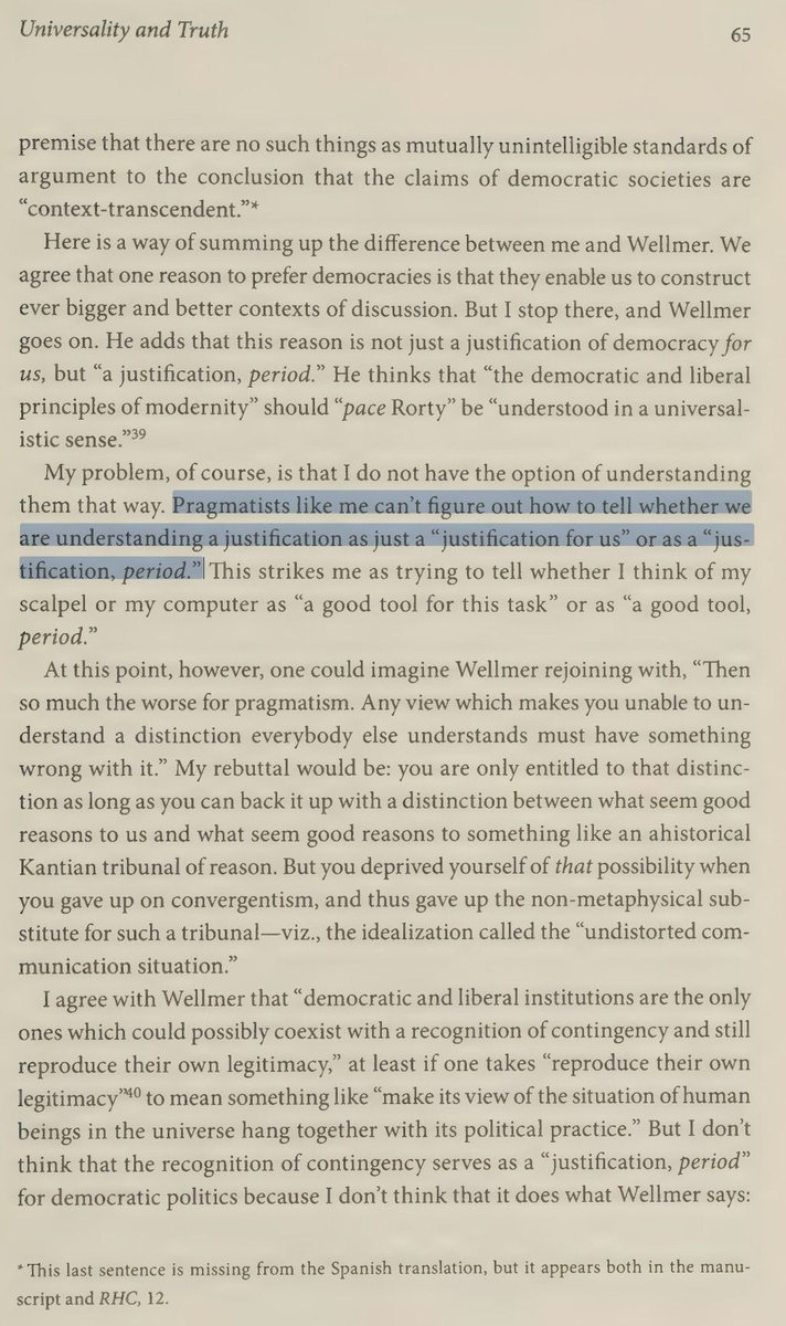 Rorty QOTD tweet media