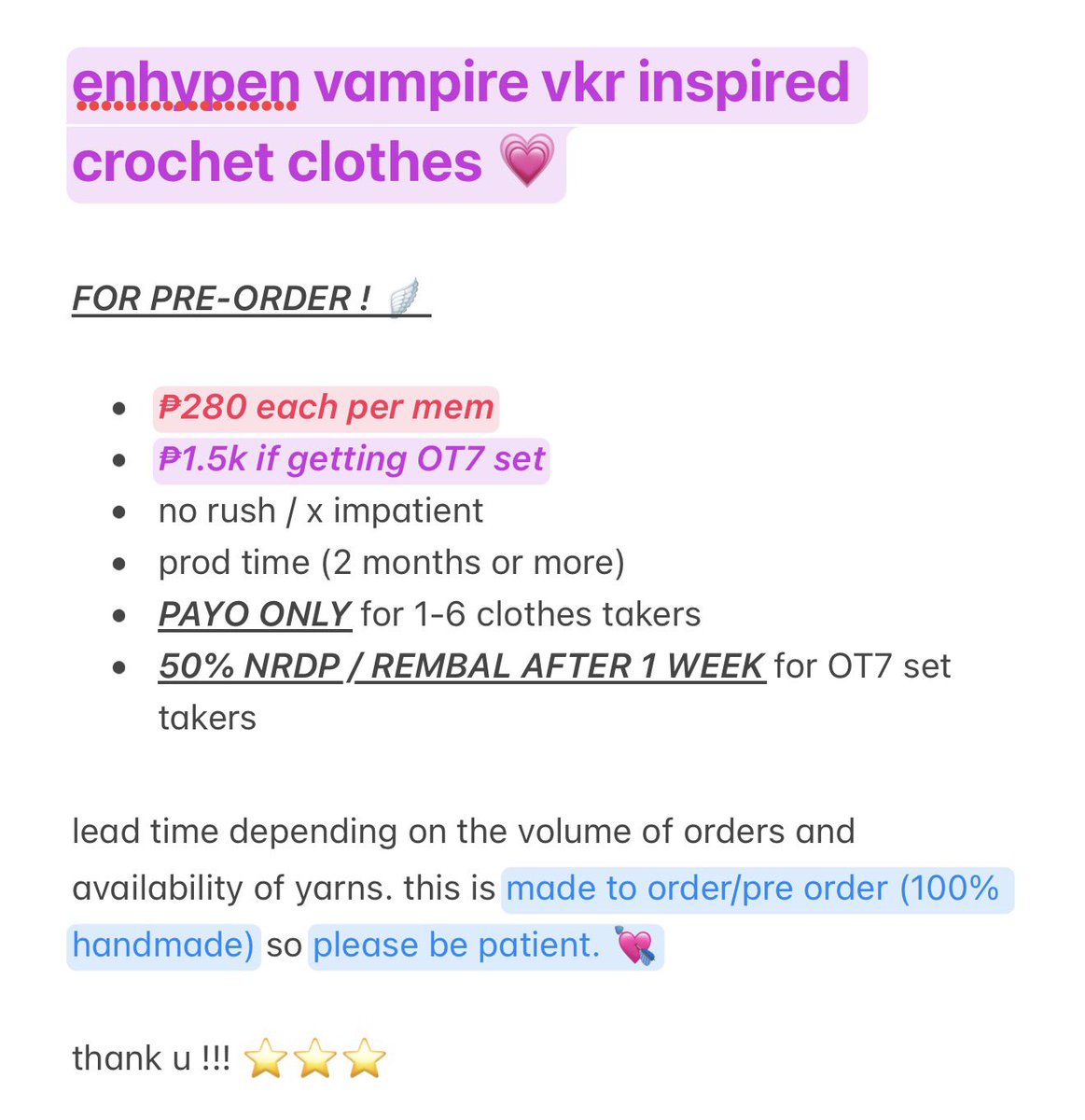 pocketzfiles's tweet photo. wts   lfb   ph   ♡ྀི   #ddeonusells_  🎐

enhypen vkr plush inspired clothes for 10cm dolls ⭐️ 

 ver 2! ꒰ pre order open ! ꒱  ★☆★ 

made to order / handmade 💗🪽
x dnc if impatient (no rush)

 dm to order ! 🫶🏻

t. jungwon heeseung jay jake sunghoon sunoo ni-ki https://t.co/mnOQBvMzsX
