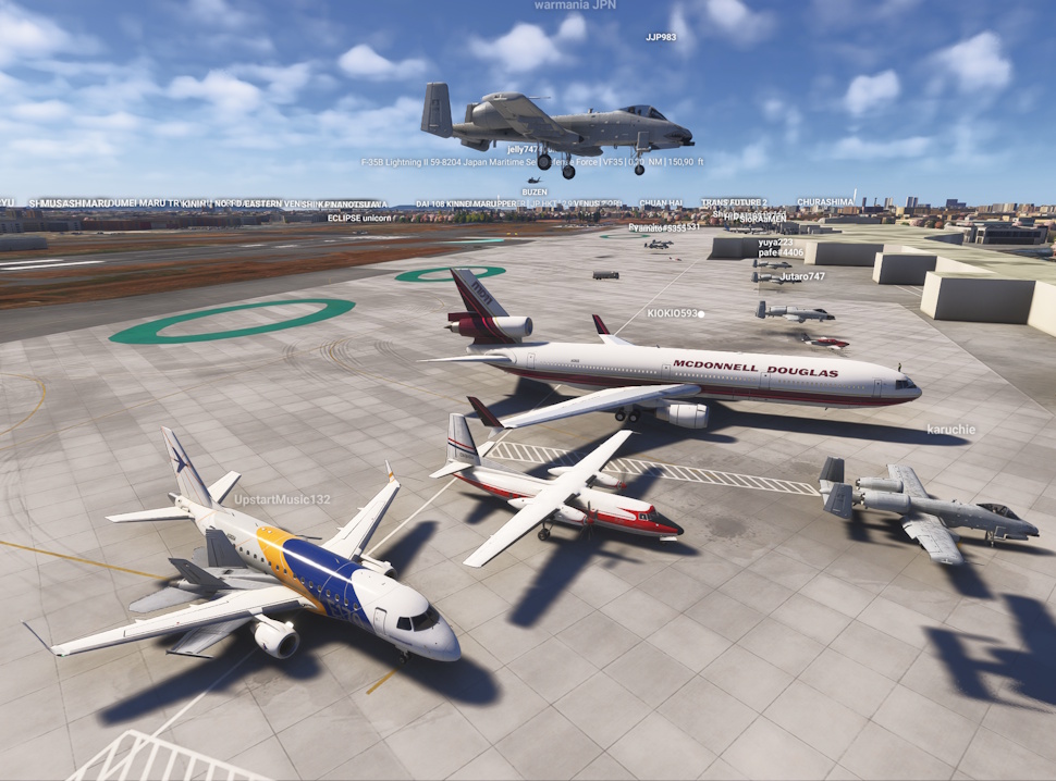 AvionChibi's tweet image. #MSFS2024 おつかれさまでした楽しかったです☺️
そして今年最強の心理ショックあざす
&amp;lt;パチもんF27😱&amp;gt;そんなあ🤣
KIOKIOさん機いちおう👇三発機表示👀#msfs比較測量部