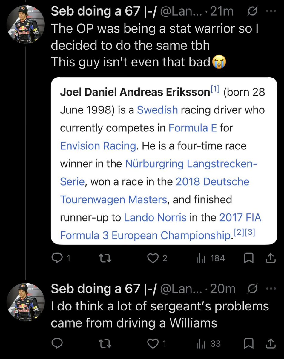 Seb doing a 67 |-/ tweet media
