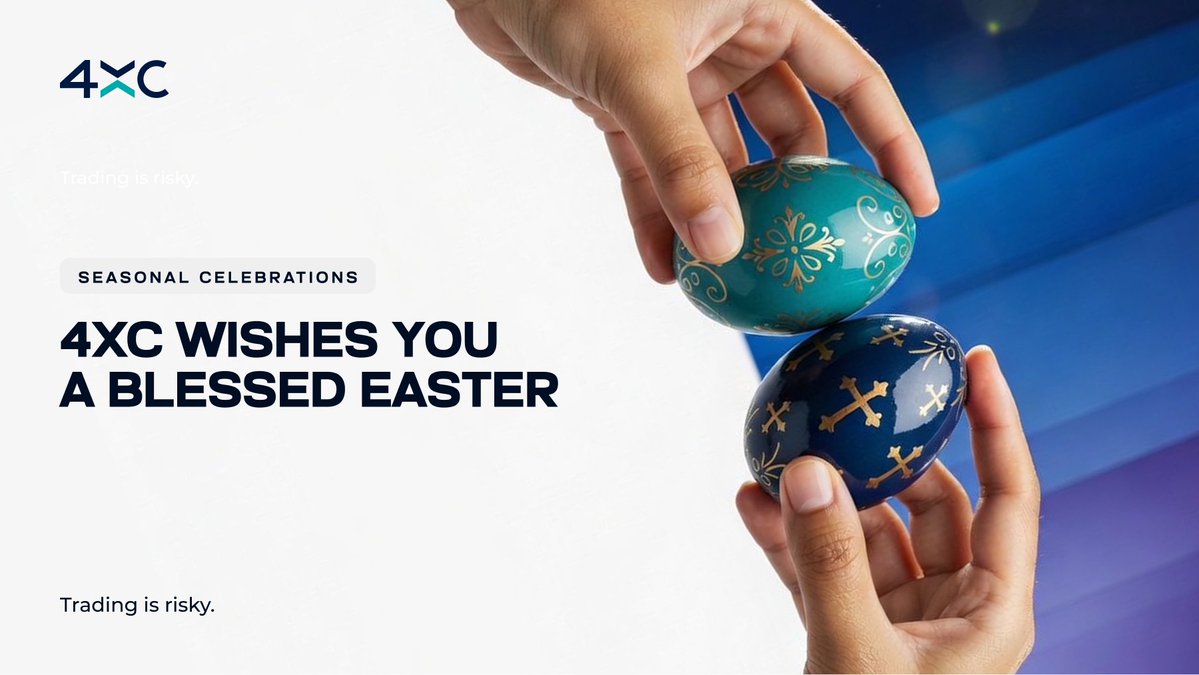 4xcofficial's tweet image. Happy Easter from all of us at 4XC! 🐣

May this season of renewal bring peace, stability, and fresh opportunities for growth—both in your life and your trading journey. 📈

#4xc #Easter #Trading #Fintech #CFDs #Growth