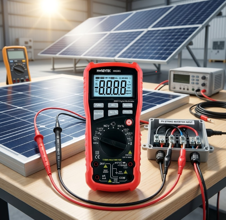 Honeytek191006's tweet image. 🔧 Work Smarter. Measure Safer.

HK68 High-Precision 2000V Digital Multimeter — built for demanding environments like photovoltaic (PV) systems, mining, and professional electrical work.

info@honeytek.com
whatsapp:086 138 0225 3960

#DigitalMultimeter #ClampMeter