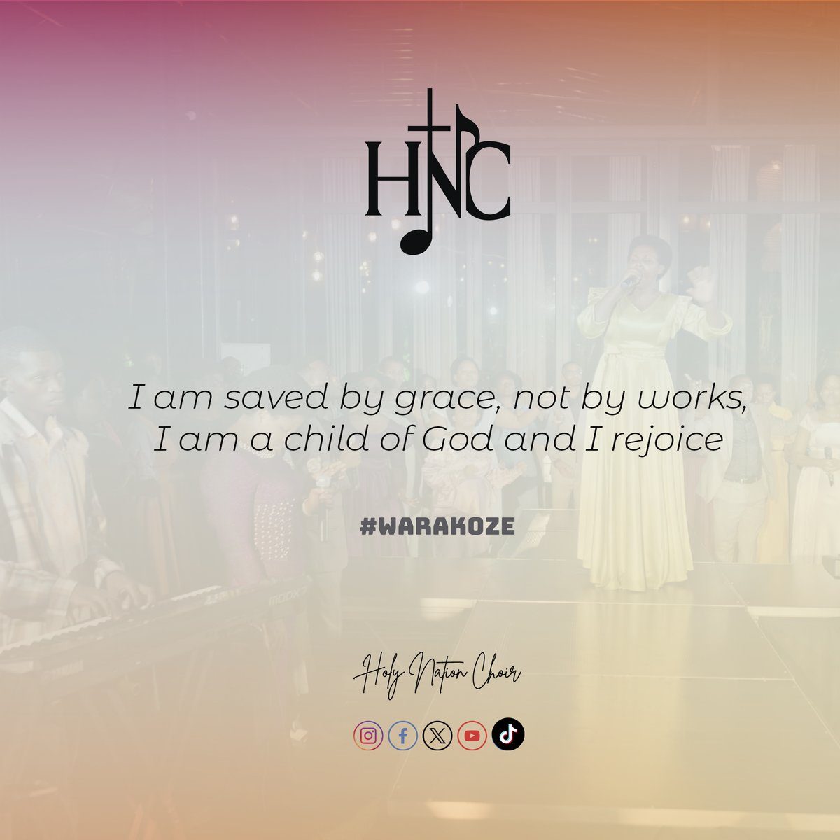 holy_rwanda's tweet photo. On this Good Friday ✝️
we remember the greatest love ever shown…
Saved by grace, not by works 🙏
We are children of God and we rejoice 💛🔥

— Holy Nation Choir 🎶
Comment “AMEN” if you believe 🙌
#HolyNationChoir #HNC #GoodFriday #SavedByGrace #Worship https://t.co/ZlE7l1u3fi