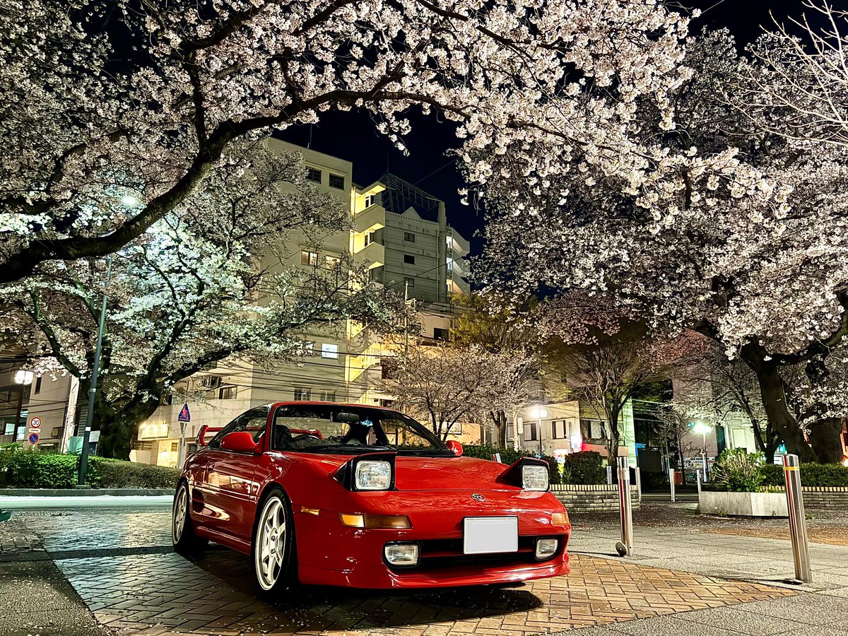 Z1208M84FS's tweet photo. #夜桜 #sw20 #mr2 #toyota 
🌸#桜と愛車🌸 https://t.co/oUDYGuzZwy