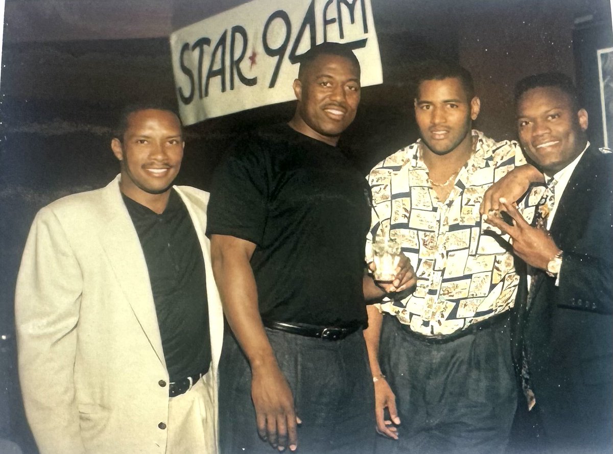 #FlashbackFriday Enjoying a promotional event in the ATL with my guys back in the day Drew Hill, Alphonso Carracker and Richard Dent.
#nflplayers #ATL #Brotherhood #relationships #Respect
