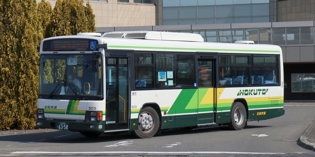 MMCAEROQUEEN's tweet photo. 北都交通　エルガワンステップ（PKG-LV234L2）・札幌２００か６３５８。
前中扉ワンステップは初でしょうかね。 https://t.co/NFXNr6pbap