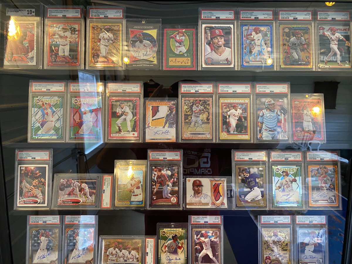 Not the best picture, but here’s my modern cardinals PC case. Need to get a JJ I like in there and probably diversify a bit. 

Which is your favorite?