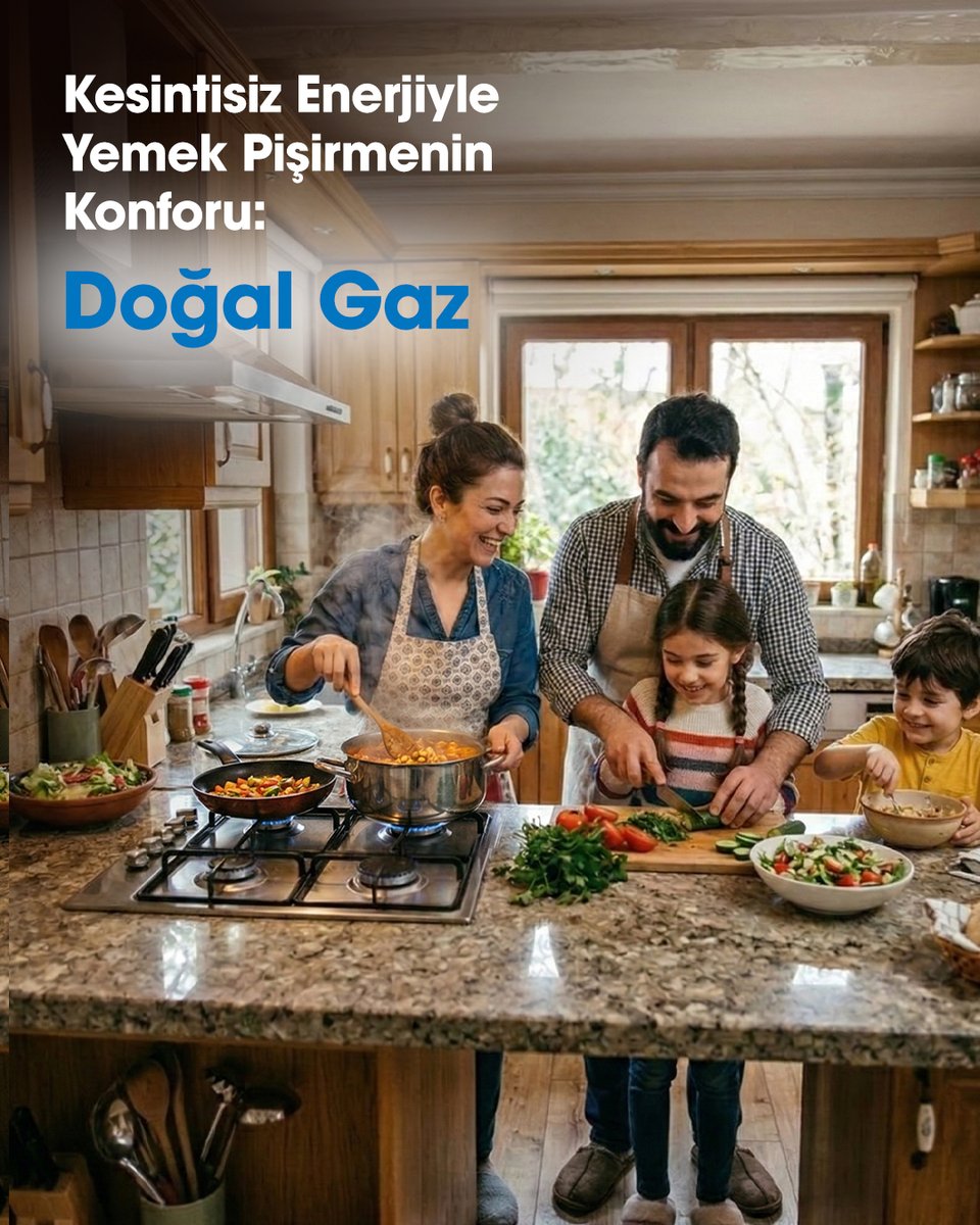 Kesintisiz enerjiyle mutfakta verimli ve konforlu bir deneyim: Doğal gaz 🍲