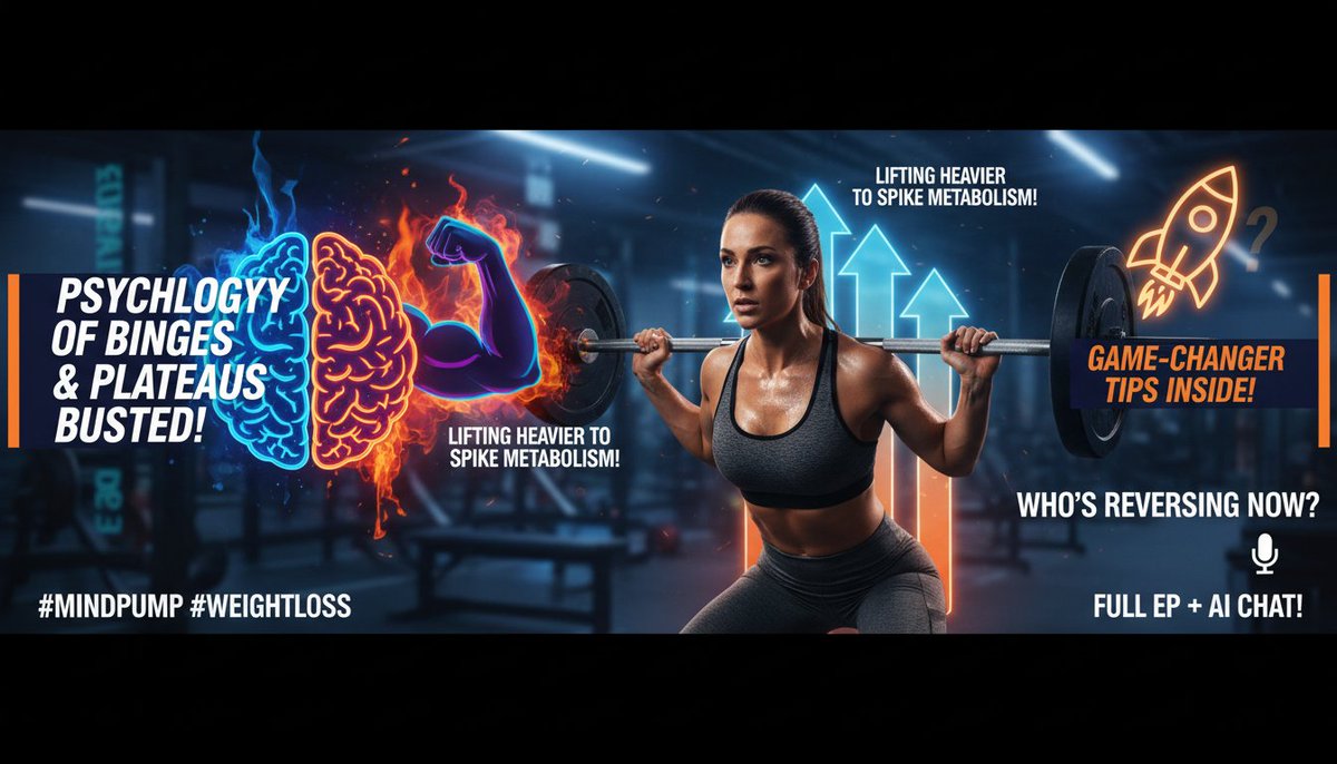TranscriptedAI's tweet image. Expanding on the fixes—psychology of binges, client plateaus busted, &amp;amp; lifting heavier to spike metabolism! Game-changer tips inside. 🚀 Who's reversing now? Full ep + AI chat! #MindPump #WeightLoss

transcripted.ai/episode/mindpu…