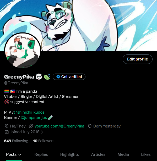 GreenyPika 🐼 🍃 tweet media