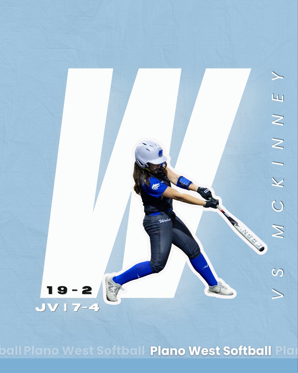 PWSH_Softball's tweet image. Big night for the Lady Wolves 🐺🥎

Plano West takes care of business vs McKinney

Varsity 19-2
JV 7-4

Strong bats. Great energy. Complete team win.

Stay locked in.

#PWSoftball #LetsWolfinGo
@GMsportsmedia1 @Gosset41 @MWelchSLM