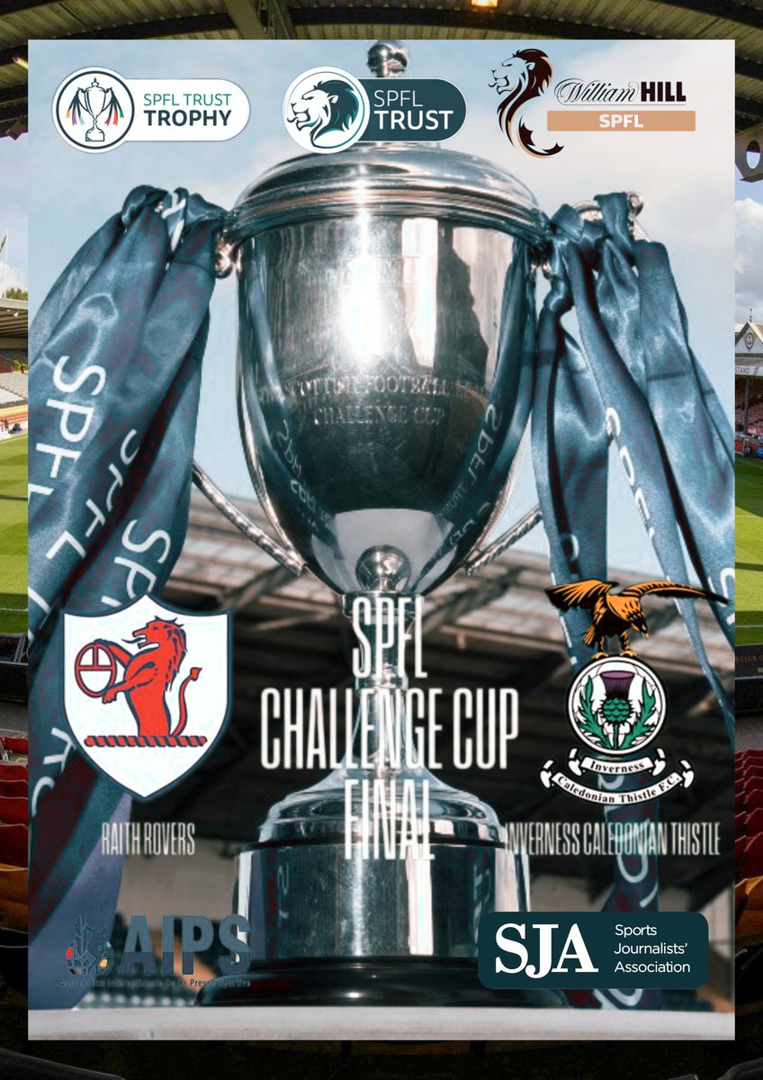 denisdevlin1's tweet photo. The SPFL Trust KDM Scottish Challenge Cup Final
Raith Rovers FC V Inverness CT
Firhill Stadium, Glasgow
Sunday 5th April 2026
Kick Off 5pm
@denisdevlin1 @pro_sportmedia
#RaithRovers #InvernessCalledoniaThistle
#prosportmedia #believeinbetter https://t.co/CRqqiBCYUv