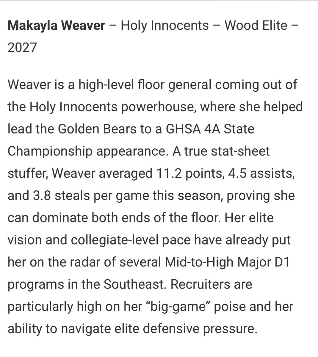 Makayla Weaver '27 tweet media