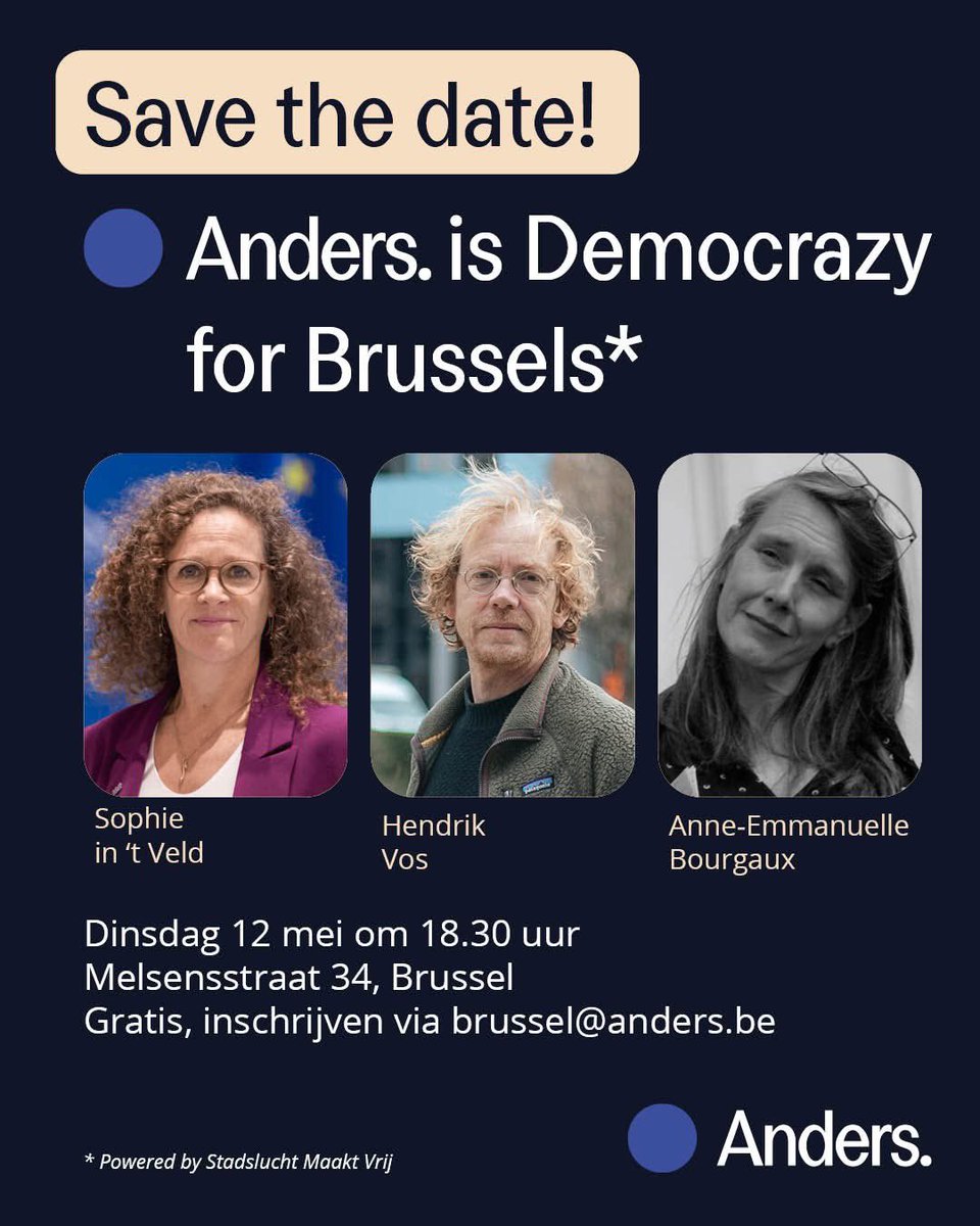 svengatz's tweet image. Eerste van drie debatavonden over ↗️ democratie in #BXL
‘Let them vote!’ - geef Europeanen in Brussel (eindelijk) stemrecht voor @parlbruparl 
-@hendrikvos UGent
-@SophieintveId Volt
-Anne-Emmanuelle Borgaux ULB
-uw dienaar 🔵
En uzelf natuurlijk!