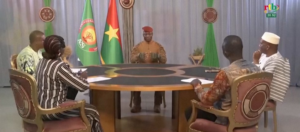NTANewsNow's tweet photo. Burkina Faso President Says Country Should 'forget The Issue Of Democracy'

Burkina Faso’s president said Thursday evening in an interview aired on state TV that the country should “forget the issue of democracy,” saying also that “democracy kills” and is “slavery”.

“We are focused on our conquest, on our refoundation and on the revolution,” said President Ibrahim Traore, just two months after the country dissolved all of its political parties.

After taking power in a 2022 military coup, Traore promised to hold elections by 2024 or even earlier.

Burkina Faso’s 2022 coup followed a 2020 military takeover in Mali, and was followed by the 2023 coup in neighbouring Niger.

The three countries have now withdrawn from the regional bloc ECOWAS and formed their own confederation, the Alliance of Sahel States.

Military governments in the Sahel gained backing from the population by promising to rid the countries of insecurity, as all three of them battled years-long Islamist insurgencies.

Though France intervened in Mali in 2012 to stop al-Qaeda linked militants from advancing on the capital, the insurgency continued and spread into neighbouring Burkina Faso and Niger.

The military junta in Burkina Faso has failed to provide the stability it promised.

According to conservative estimates, more than 60% of the country is now outside of government control, more than 2.1 million people have lost their homes and almost 6.5 million need humanitarian aid to survive.

Conflict monitoring group Armed Conflict Location & Event Data estimates that at least 10,600 civilians have been killed since 2016.