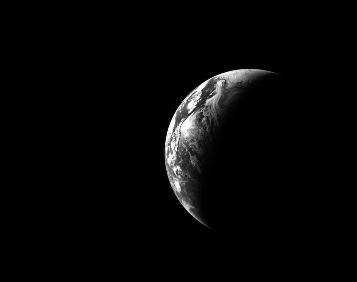 astropics's tweet photo. The Artemis II crew’s recent view of Earth on their journey to the Moon https://t.co/opVjMabnpw