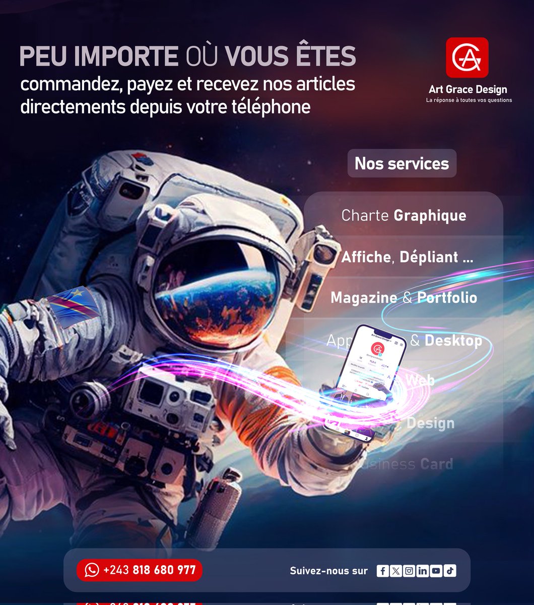 artgracedesign's tweet photo. PEU IMPORTE OÙ VOUS ÊTES

commandez, payez et recevez nos articles directements depuis votre téléphone

Contactez nous au : +243 818 680 977

#art #designinspiration #artgracedesign #entrepreneur https://t.co/jTNqIzKvB2