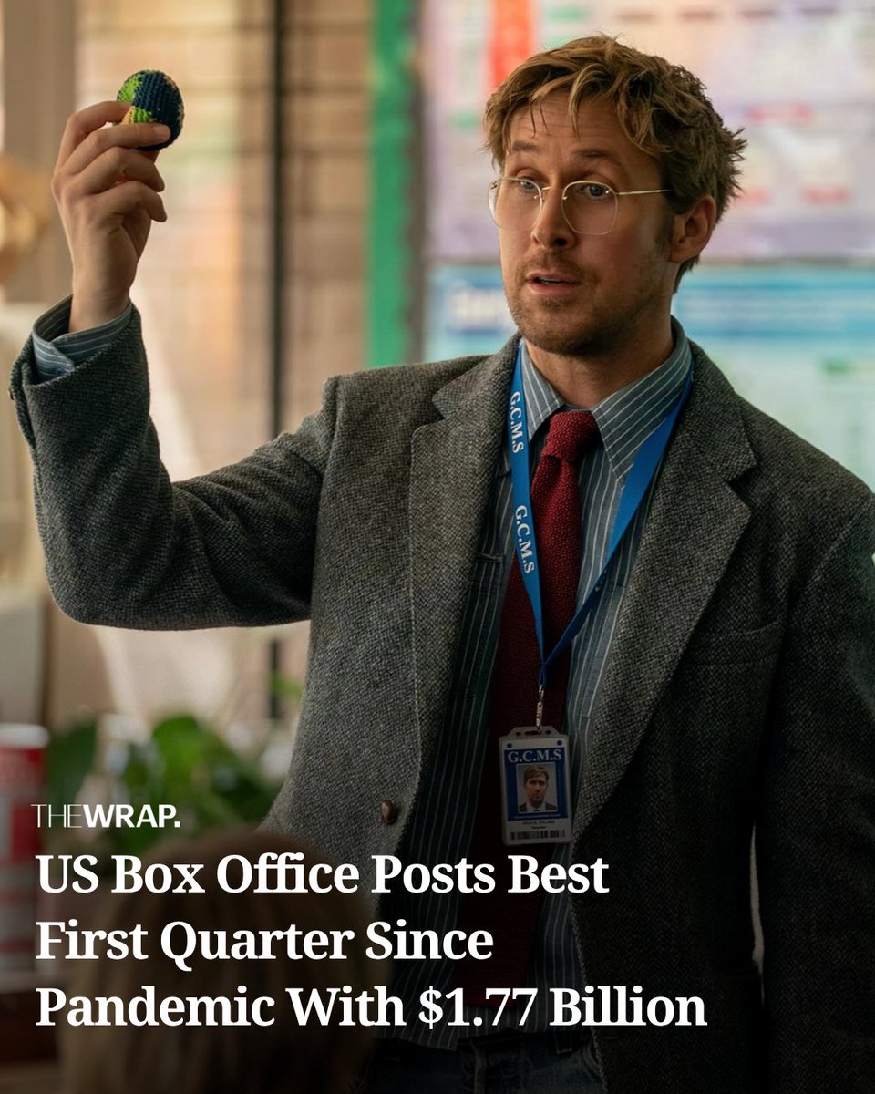 Thanks to the success of Amazon MGM's 'Project Hail Mary' and continued performance of Disney/20th Century's 'Avatar: Fire and Ash,' the domestic box office surpassed 2023's first quarter totals, reaching $1.77 billion.

mrf.lu/6VcV

Photo: Amazon MGM Studios