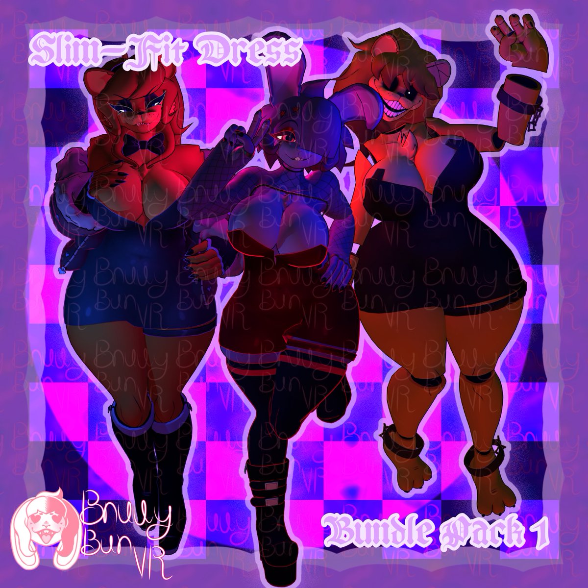 BnuuyBunVR's tweet image. !! Slim-Fit Dress &amp;amp; Garter Belt RELEASE !!

I am so excited to have gotten these out today!!

🔗⬇️🧵

#CryptiaCurves #FNC #FazclairesNightclub #Fazclaires #Frenni #FrenniFazclaire #Bonfie #Type0