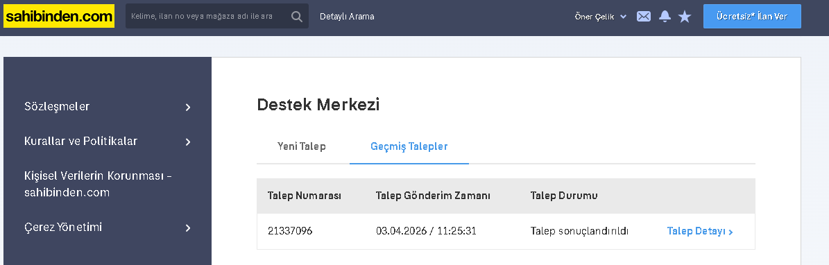 BilgiDidim's tweet photo. @SahibindenCom u tebrik ediyorum 👏
Yaklaşık 13 yıldır kurumsal müşterileriyim. Bugün bir ürün ilanı vereceğim sırada, eklemek istediğim ürün kategorisinin olmadığını fark ettim ve destek merkezi üzerinden bir talepte bulundum. 2 saat geçmeden telefonla arayıp talebimin+++ https://t.co/WzCO0ECN59
