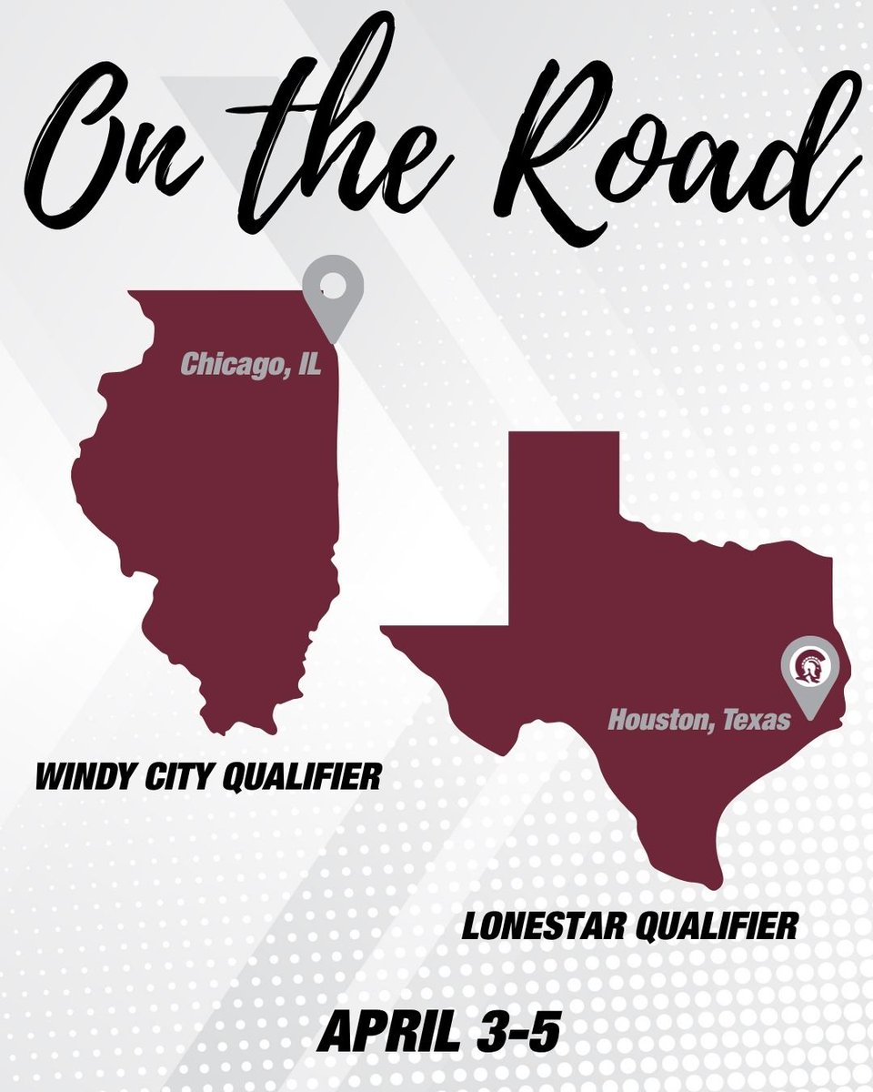 LittleRockVB's tweet photo. On the road looking for future Trojans in Chicago and Houston this weekend! 🏐 https://t.co/Zyo17oMoj5