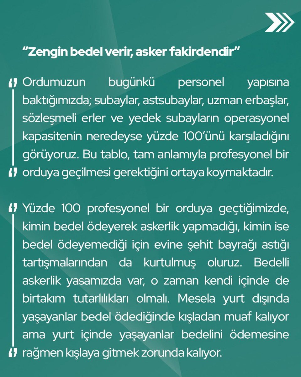 Mehmet Emin Ekmen: “Hazine, bedelli askerlik ücretlerine ilişkin düzenlemeyi başlangıçta ‘Savunma sanayisine bütçe lazım’ diyerek savunuyordu. 

Ancak daha sonra getirilen değişiklik önergesiyle bedelli askerlikten elde edilen gelirin %20’si savunma sanayisine, %80’i ise garanti